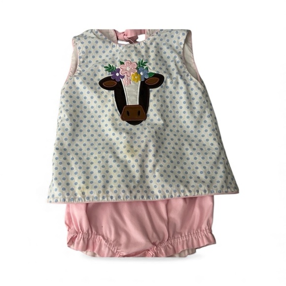 sweet Larose Other - Sweet LaRose Polka Dot Cow Print toddler outfit- read description!
